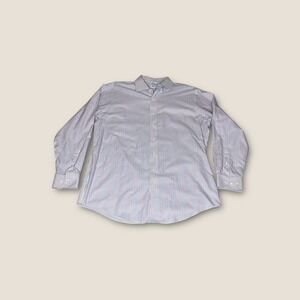 Brooks Brothers Regent‎ Fit Stripe Shirt Red Blue White Mens Non Iron 17.5 - 6/7